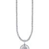 TOMEI Diamond Pendant, White Gold 750