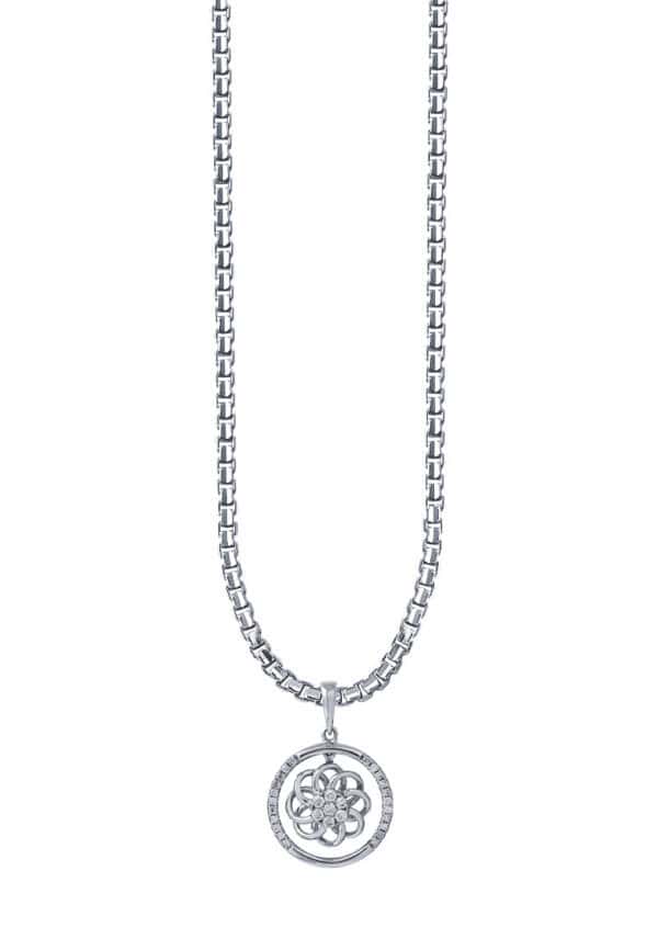 Tomei_0033_P4353_1.psd TOMEI Diamond Pendant, White Gold 750