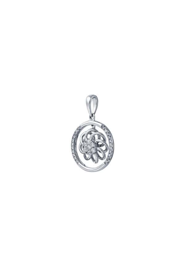 Tomei_0034_P4353_2.psd TOMEI Diamond Pendant, White Gold 750