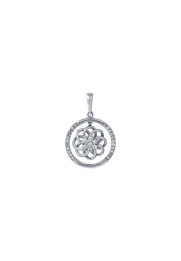 Tomei_0035_P4353_1.psd TOMEI Diamond Pendant, White Gold 750
