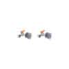 TOMEI Diamond Earrings, White+Rose Gold 585