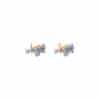 TOMEI Diamond Earrings, White+Rose Gold 585