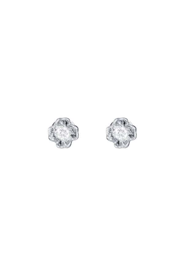 TOMEI Diamond Earrings, White Gold 585