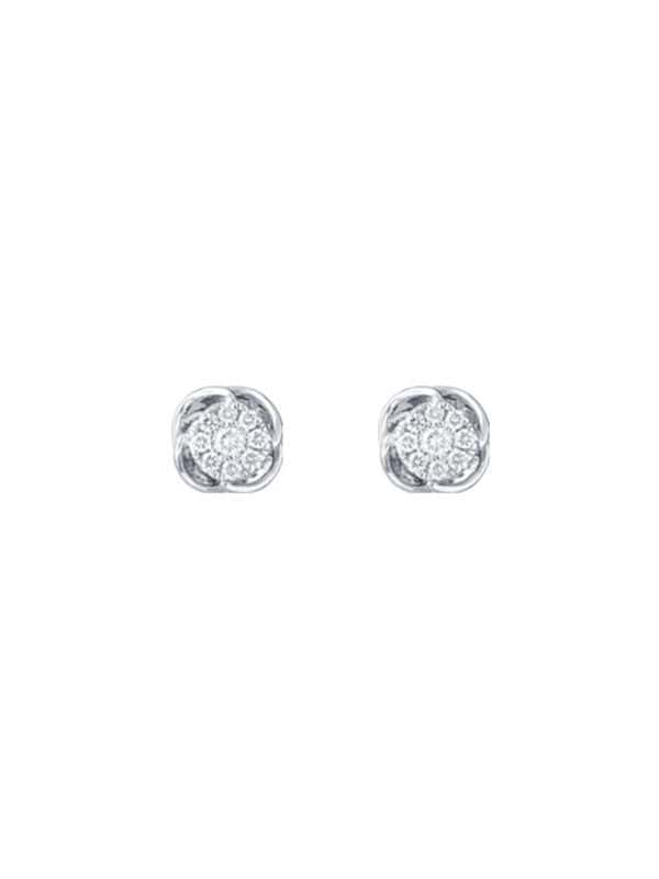 TOMEI Diamond Earrings, White Gold 585