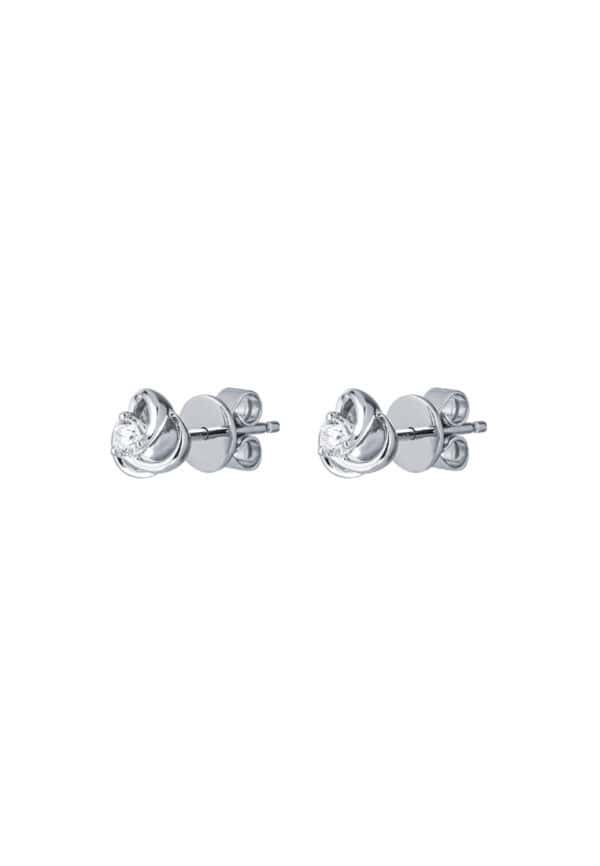 TOMEI Diamond Earrings, White Gold 585