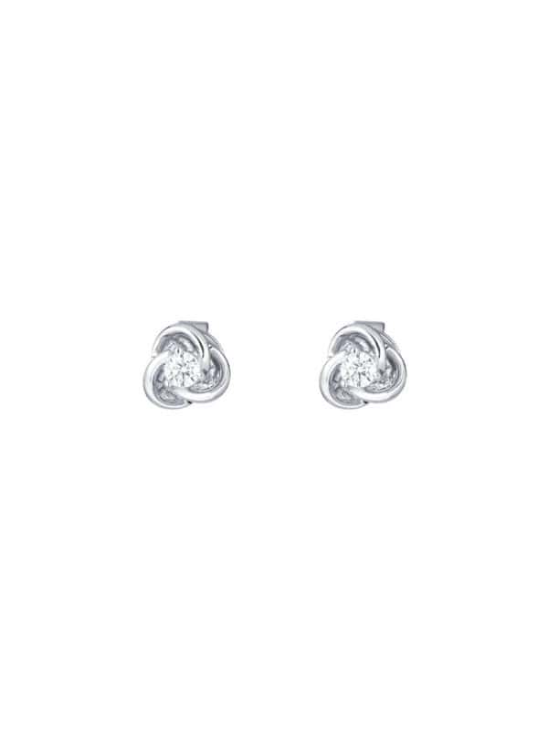 TOMEI Diamond Earrings, White Gold 585