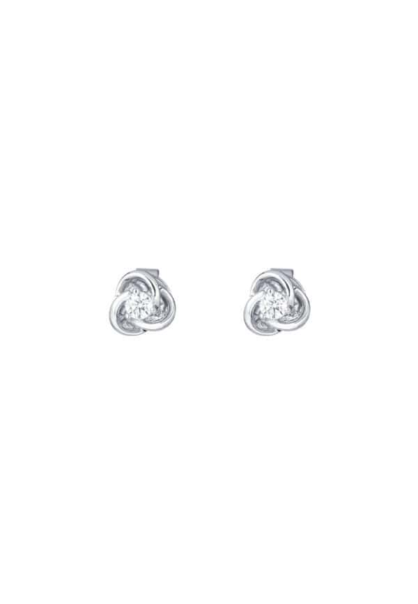 TOMEI Diamond Earrings, White Gold 585
