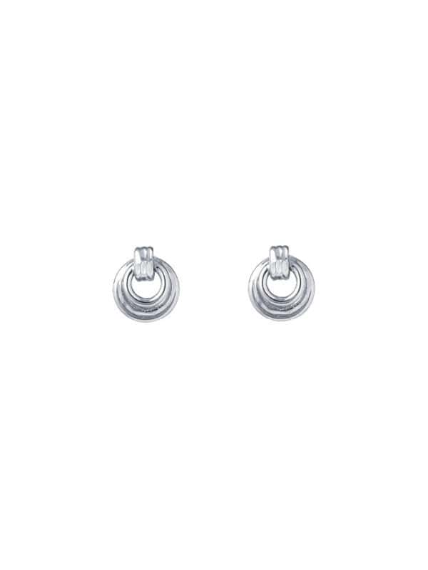 TOMEI Earrings Of Circularity, White Gold 750