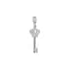 TOMEI Key Pendant, Diamond White Gold 750