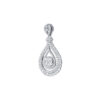 TOMEI Droplet Pendant, Diamond White Gold 750
