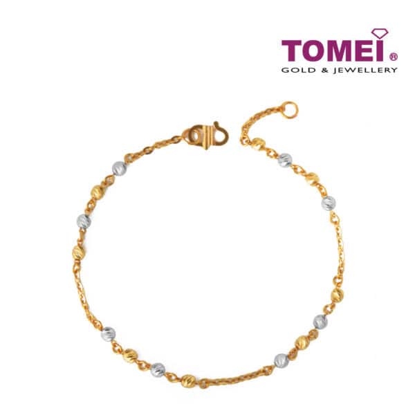 TOMEI Bracelet of Felicity in Style, Yellow Gold 916 (BB1099-A-2C)