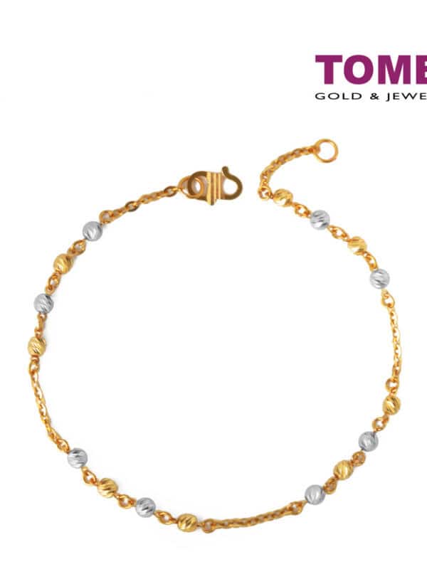 TOMEI Bracelet of Felicity in Style, Yellow Gold 916 (BB1099-A-2C)