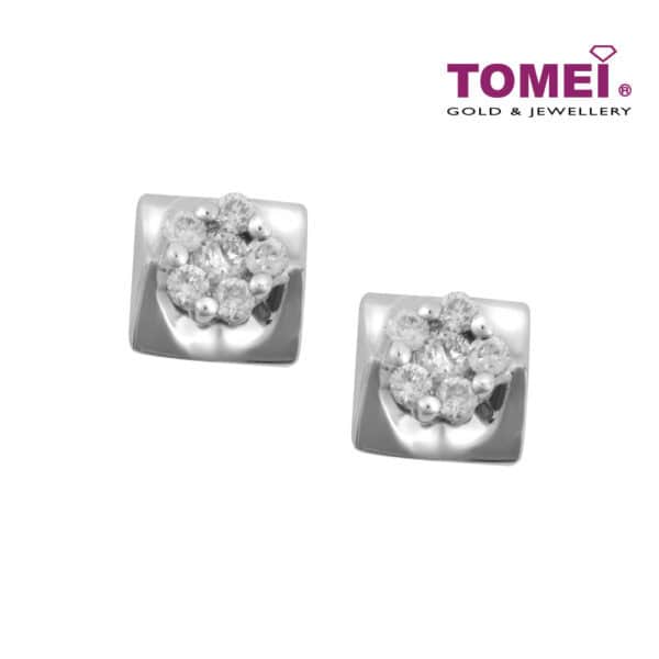 Tomei_1000px_D30036844_1 TOMEI Earrings in Quadrated Sensations, Diamond White Gold 585