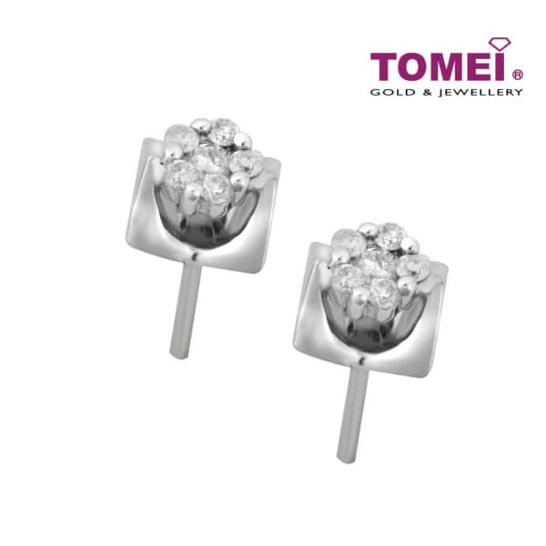 Tomei_1000px_D30036844_2 TOMEI Earrings in Quadrated Sensations, Diamond White Gold 585