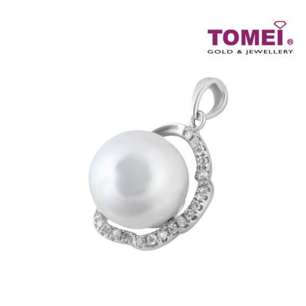 TOMEI Pendant, Diamond Pearl White Gold 750 (P4425)