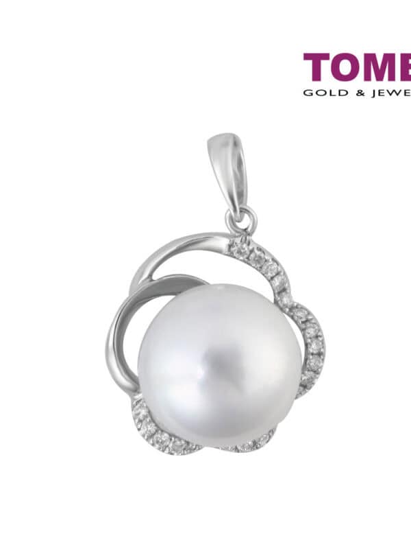 TOMEI Pendant, Diamond Pearl White Gold 750 (P4425)