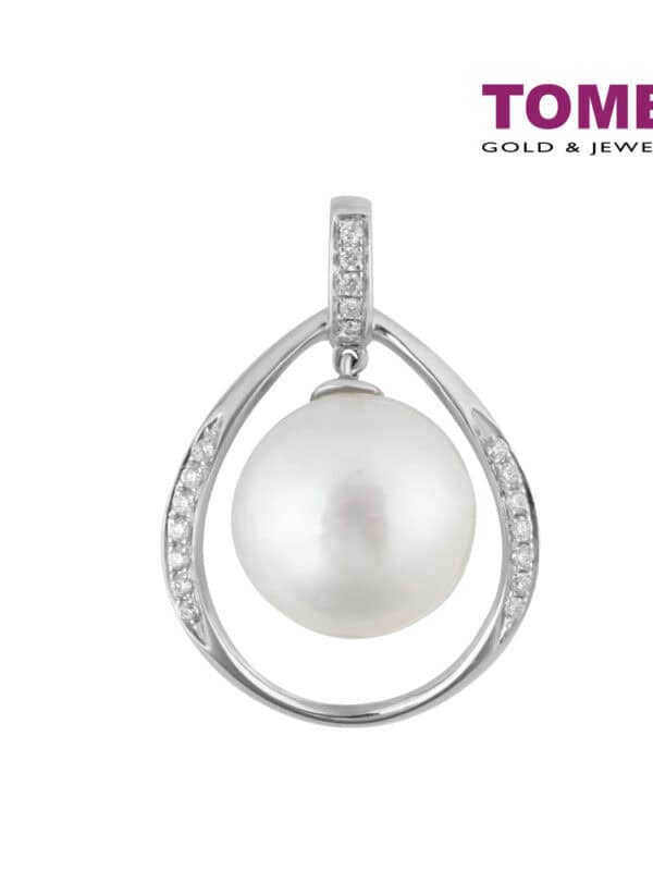 TOMEI Pendant, Diamond Pearl White Gold 750 (P5432)