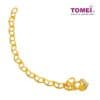 TOMEI Dual-Tone Heart Trace Bracelet, Yellow Gold 916