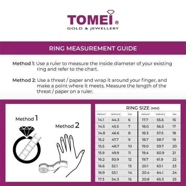 Tomei_Measurementguide-02_c6fa455d-c9a4-4377-ad50-82d3c8bbf5fa TOMEI EB Evermore Ring For Him, White+Rose Gold 750