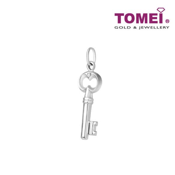 UPC0002BBR-3_1000x1000_7ff5eef2-409d-4b17-ab71-05895a05fd00 TOMEI with Style Key Pendant, White Gold 750