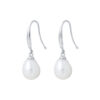 TOMEI Pearlfect Love Pearl Dangle Earrings, White Gold 585