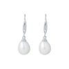 TOMEI Pearlfect Love Pearl Dangle Earrings, White Gold 585