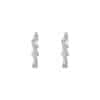 TOMEI Diamond Hoop Earrings, White Gold 585