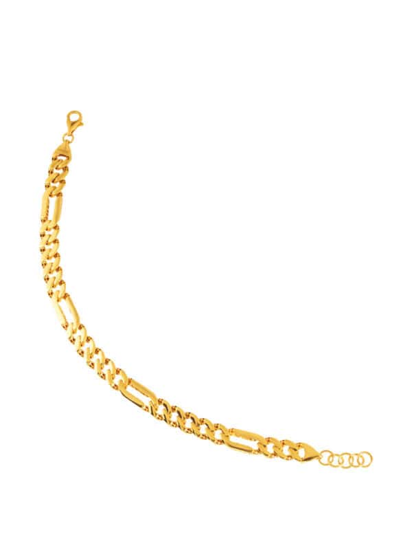 Untitled-1_0007s_0000_Layer24 TOMEI Lusso Italia Figaro Chain Bracelet, Yellow Gold 916