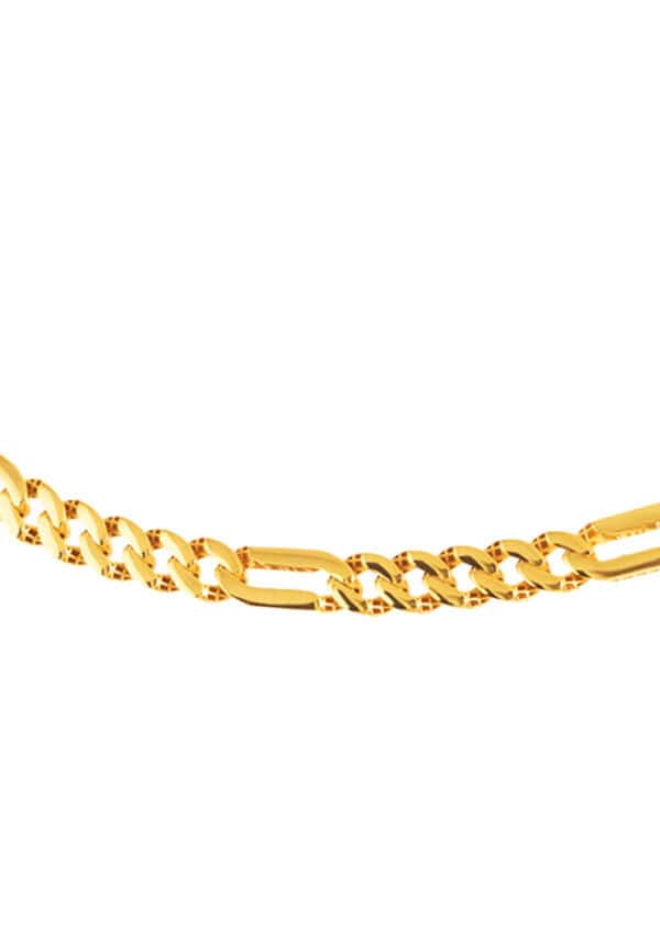 Untitled-1_0007s_0001_Layer23 TOMEI Lusso Italia Figaro Chain Bracelet, Yellow Gold 916