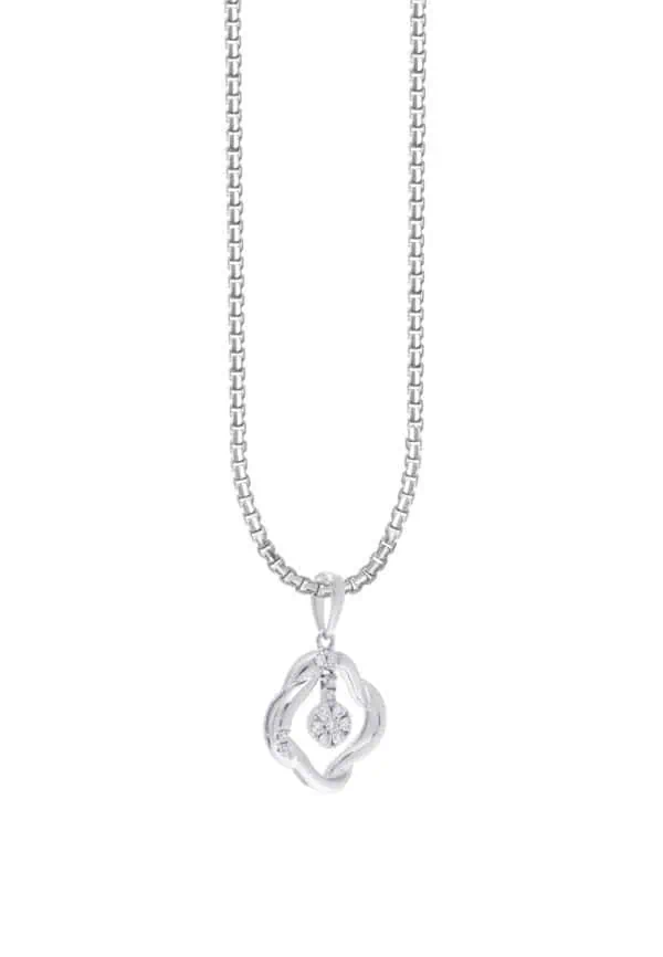 TOMEI Diamond Pendant Set, White Gold 375 (9K)  & 585 (14K) (P5186)