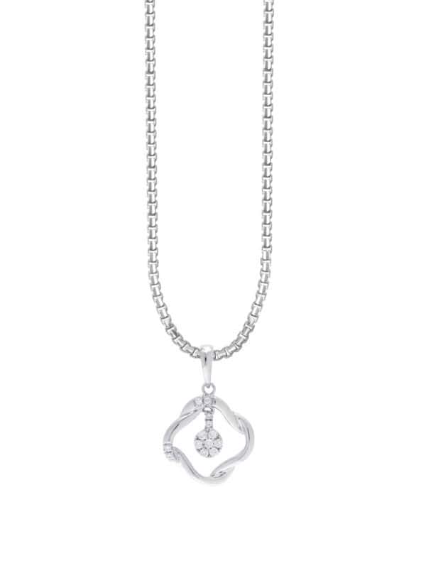 TOMEI Diamond Pendant Set, White Gold 375 (9K)  & 585 (14K) (P5186)