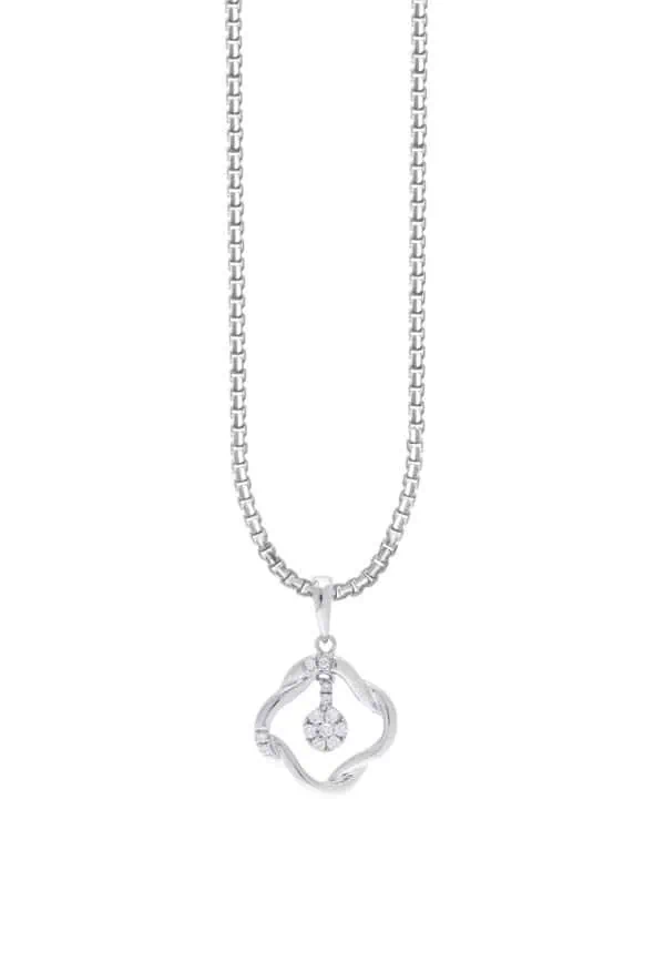 TOMEI Diamond Pendant Set, White Gold 375 (9K)  & 585 (14K) (P5186)