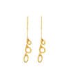 TOMEI Lusso Italia Dangling Circle Earrings, Yellow Gold 916