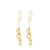 TOMEI Lusso Italia Dangling Circle Earrings, Yellow Gold 916