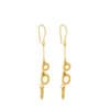 TOMEI Lusso Italia Dangling Circle Earrings, Yellow Gold 916