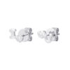 TOMEI I Love U Earrings, White Gold 585