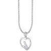 TOMEI Love Within Diamond Pendant Set White Gold 585
