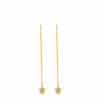 TOMEI Dual-Tone Lusso Italia Twinkly Stars Earrings, Yellow Gold 916