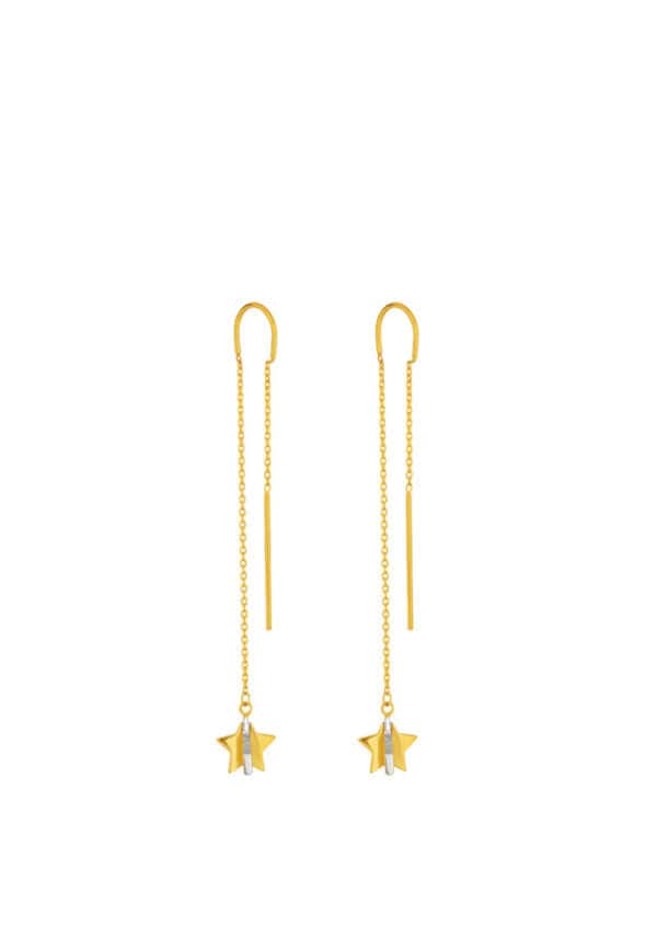 Untitled-1_0015s_0001_Layer20copy8 TOMEI Dual-Tone Lusso Italia Twinkly Stars Earrings, Yellow Gold 916