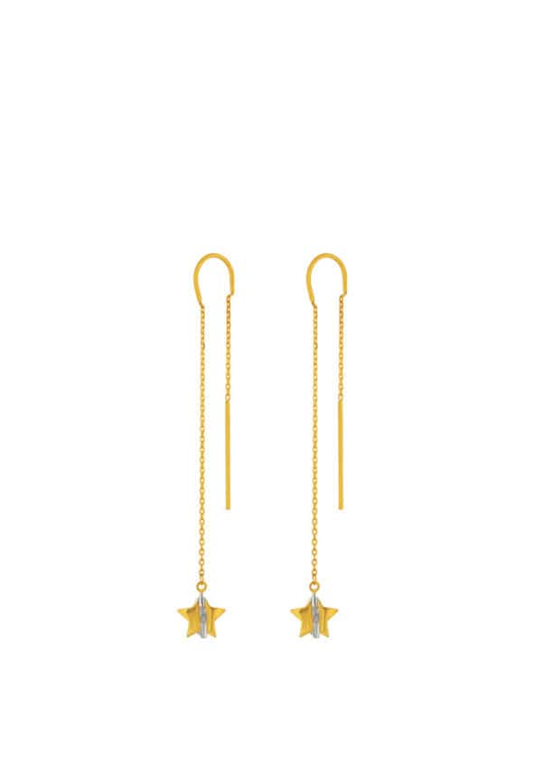 Untitled-1_0015s_0002_Layer20copy7 TOMEI Dual-Tone Lusso Italia Twinkly Stars Earrings, Yellow Gold 916