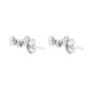 TOMEI I Love U Earrings, White Gold 585