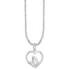 TOMEI Love Within Diamond Pendant Set White Gold 585