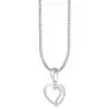 TOMEI Diamond Pendant Set, White Gold 585