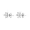 TOMEI Blissful Knot Earrings, White Gold 585
