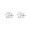 TOMEI Blissful Knot Earrings, White Gold 585