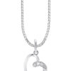 TOMEI Mesmerizing Love Pendant Set, White Gold 585