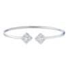 TOMEI Diamond Bangle, White Gold 750
