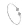 TOMEI Diamond Bangle, White Gold 750