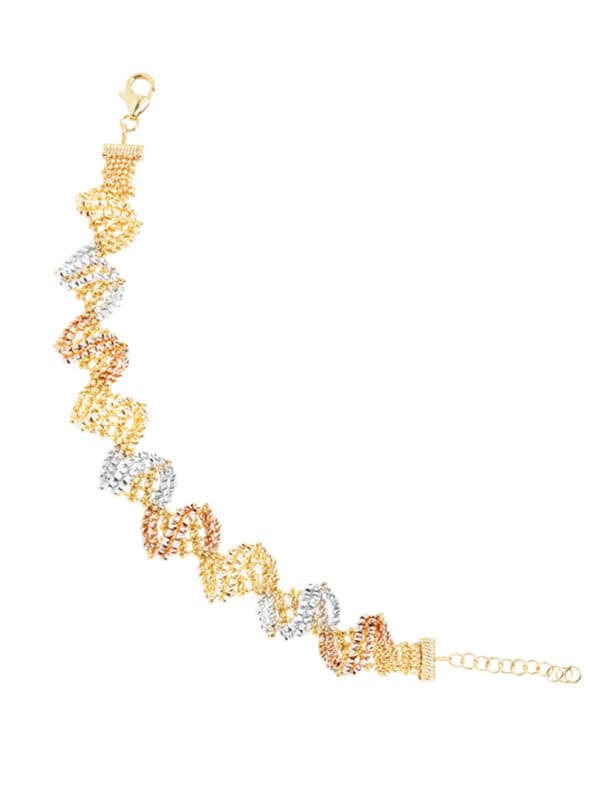 Untitled-3_0012s_0000_Layer7 TOMEI Lusso Italia Tri-Tone Beads Bracelet, Yellow Gold 916