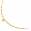 TOMEI Lusso Italia Dual-Chain Heart Bracelet, Yellow Gold 916